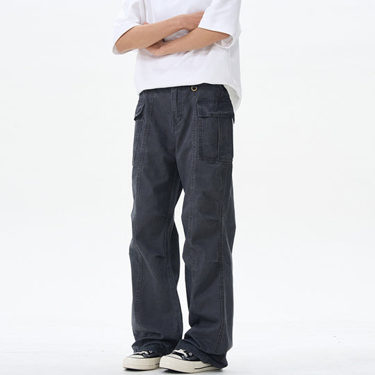 Damen Weite Utility-Cargohose mit extra weitem Schlag, aufgesetzten Pattentaschen und verstärkten Nähten Nord Taschen