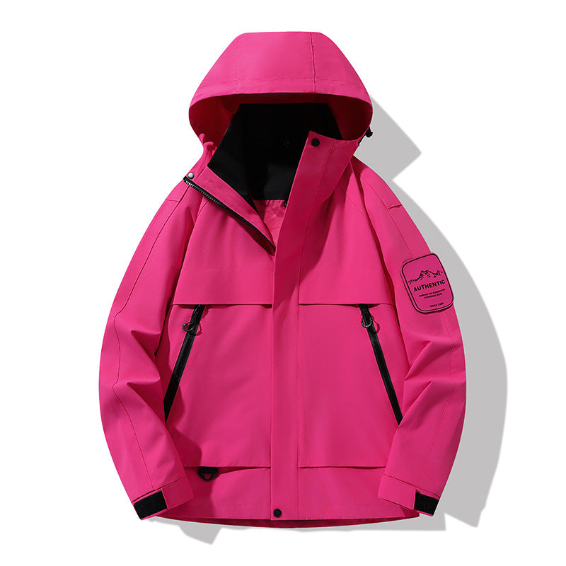 Herren multifunktionale Wasserfeste Softshell-Regenjacke mit abnehmbarer Fleece-Innenjacke Nord Taschen