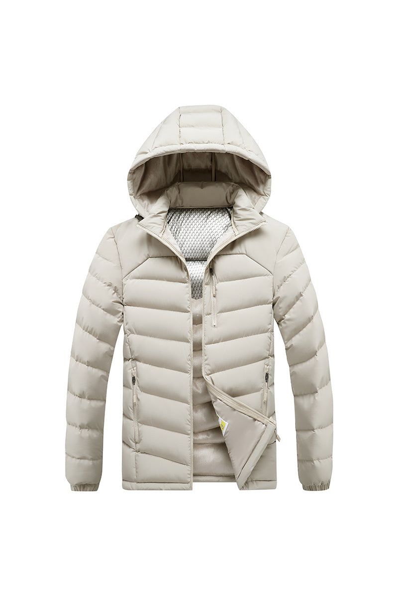 Herren Isolierte Steppjacke mit Kapuze und Thermoreflect-Innenfutter Nord Taschen