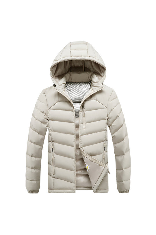 Herren Isolierte Steppjacke mit Kapuze und Thermoreflect-Innenfutter Nord Taschen