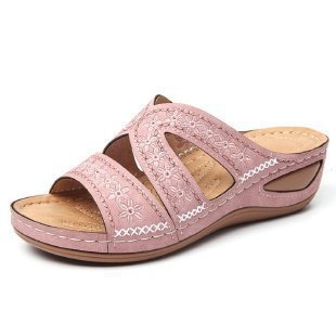 Damen bequeme Riemchensandalen mit ergonomischer Fußbettgestaltung