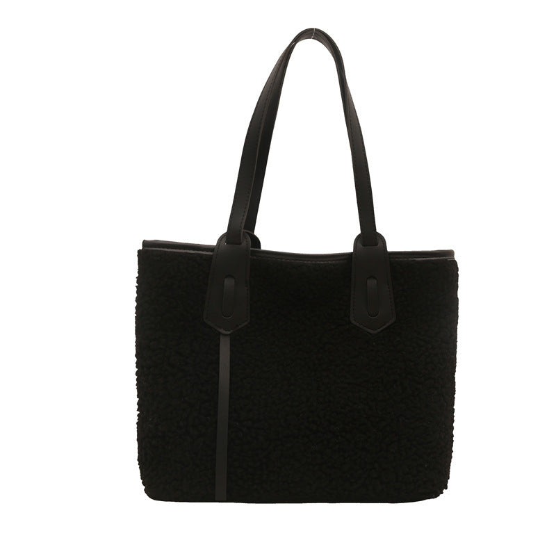 Damen modische Tragetasche aus samtigem Material mit elegantem Design Nord Taschen