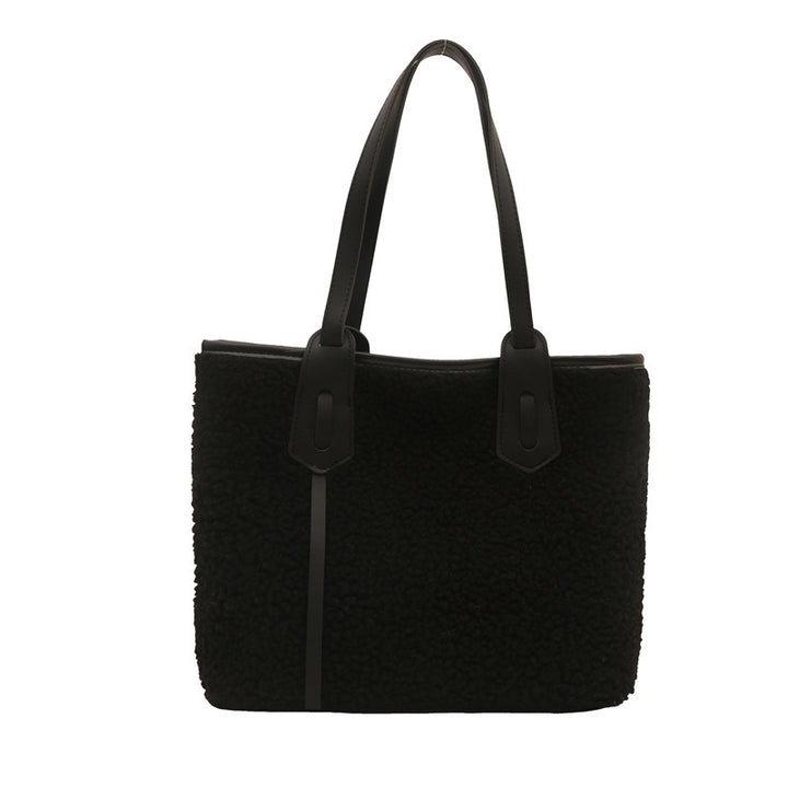 Damen modische Tragetasche aus samtigem Material mit elegantem Design Nord Taschen
