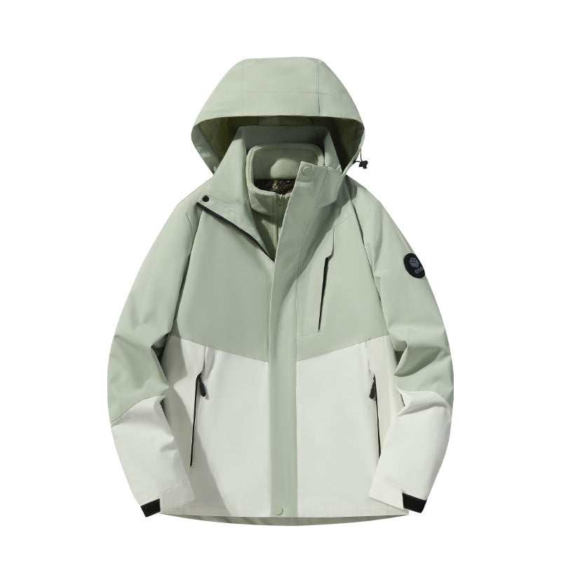 Herren Softshell-Outdoorjacke mit abnehmbarer Fleece‑Innenlage, verstellbarer Kapuze und wasserabweisenden Reißverschlüssen Nord Taschen