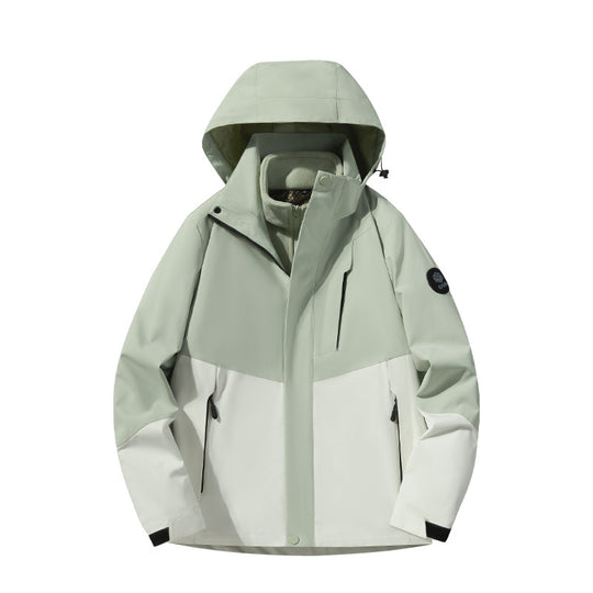 Herren Softshell-Outdoorjacke mit abnehmbarer Fleece‑Innenlage, verstellbarer Kapuze und wasserabweisenden Reißverschlüssen Nord Taschen