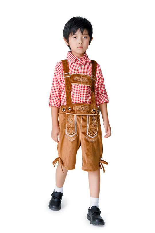 Jungen Trachten-Shorts mit eleganten Stickereien Nord Taschen
