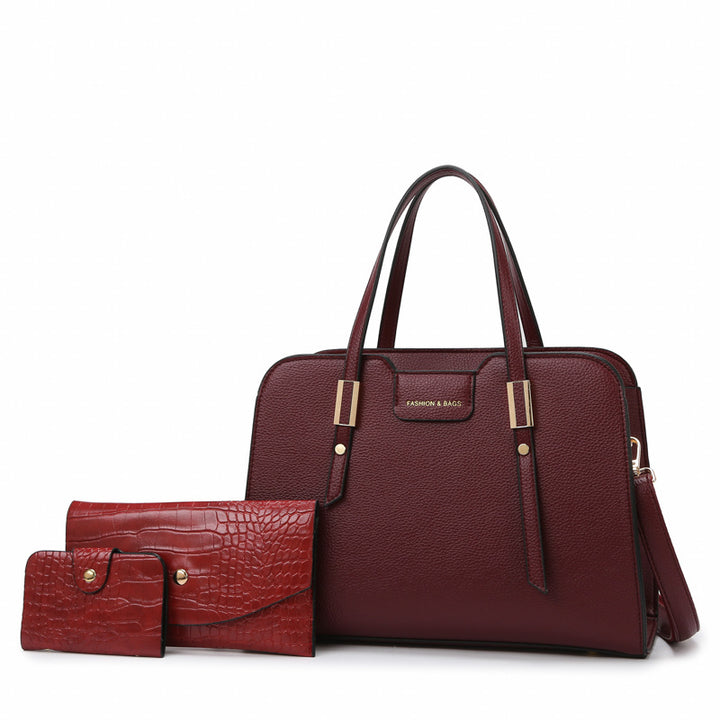 Damen elegantes Handtaschen-Set mit abnehmbarer Geldbörse und stilvollem Design Nord Taschen