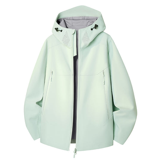 Damen Wasserdichte Softshell-Outdoorjacke mit minimalistischer Silhouette und Belüftungsperforation am Kragen Nord Taschen