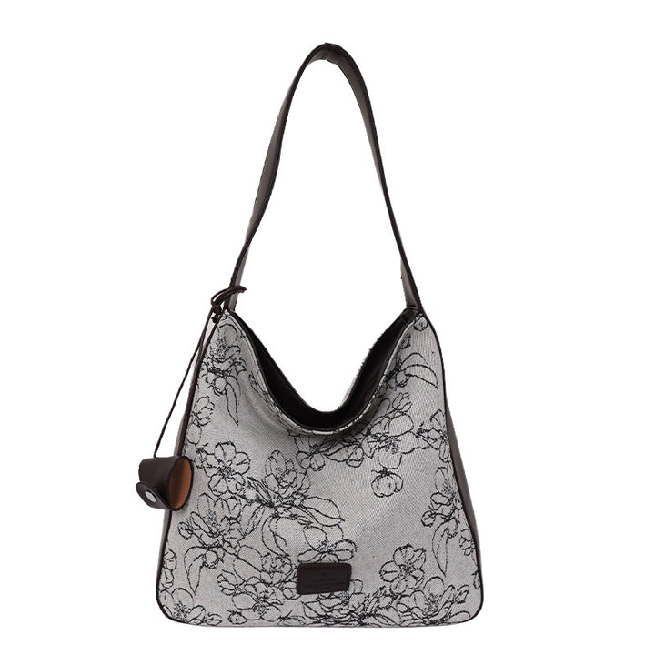 Damen Beuteltasche mit floralem Motiv und weichem Tragegriff Nord Taschen