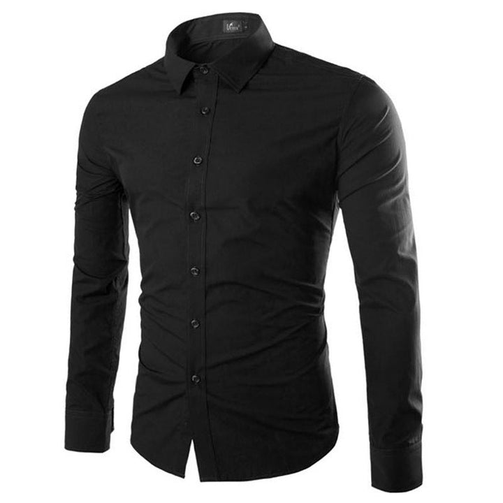 Herren elegante Langarmhemd