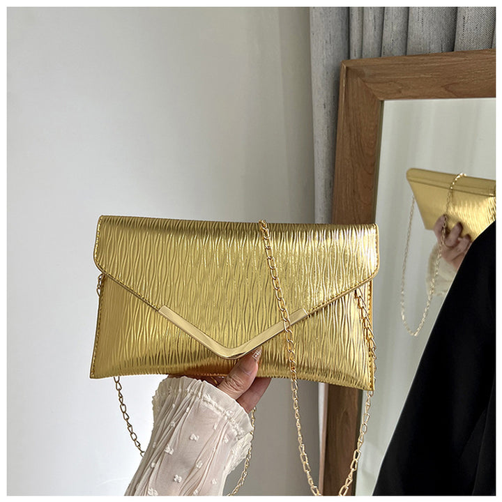 Damen elegante Clutch-Tasche mit einzigartigem Faltendesign Nord Taschen