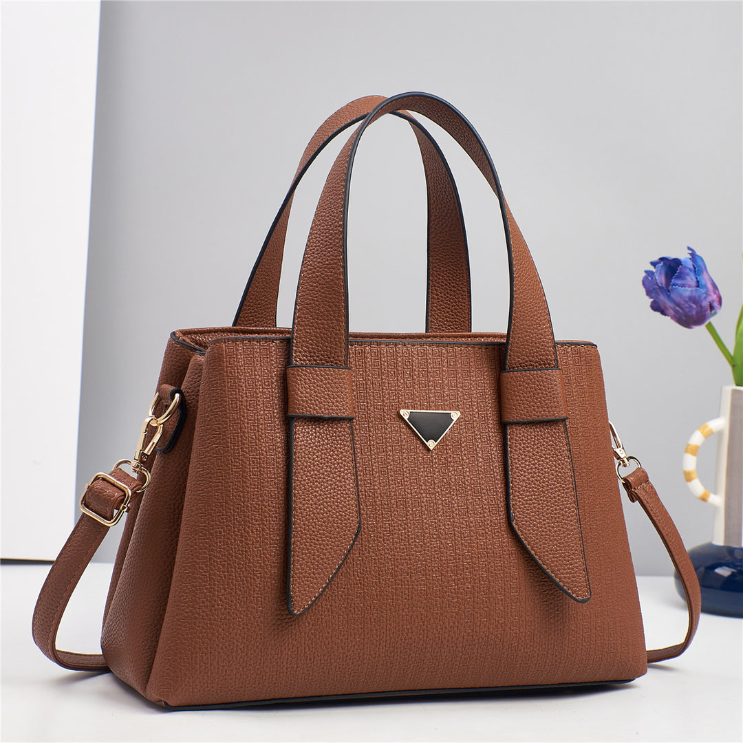 Damen elegante Handtasche mit strukturiertem Obermaterial und abnehmbarem Schulterriemen Nord Taschen