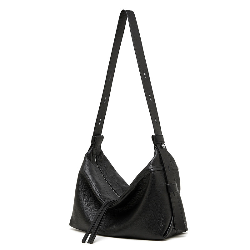 Damen Hobo-Tasche mit weicher Lederoberfläche und verstellbarem Schulterriemen Nord Taschen