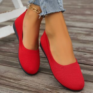 Damen bequeme Ballerinas aus elastischem GewNord Taschene mit formschöner Sohle