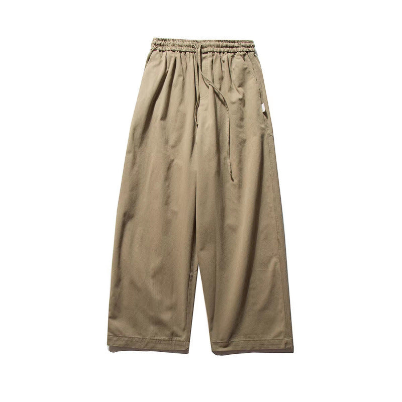 Unisex Weite Culotte-Hose mit elastischem Bund und Kordelzug Nord Taschen
