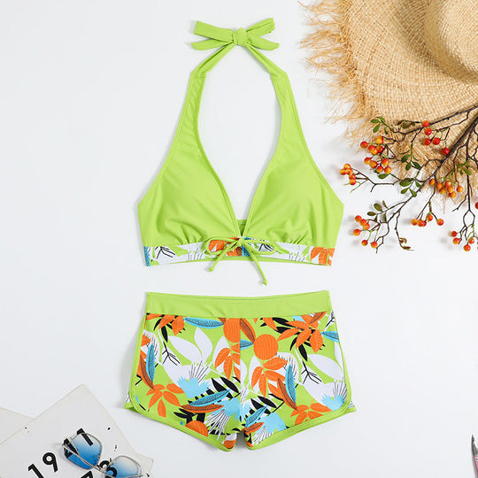 Damen Sportliches Bikini-Set mit verdecktem Bauch