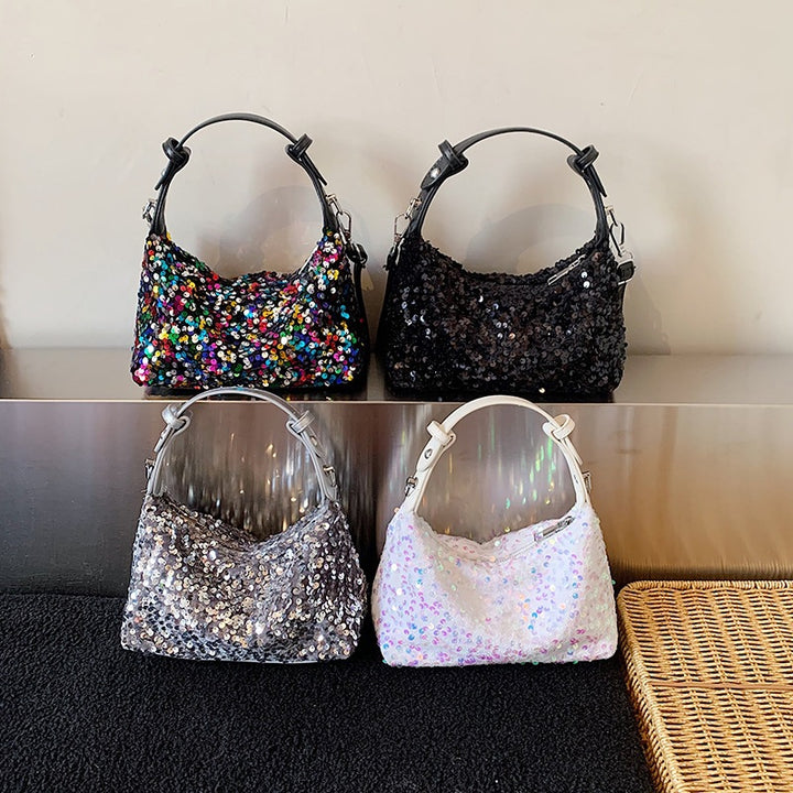 Damen Umhängetasche mit funkelndem Pailletten-Design Nord Taschen