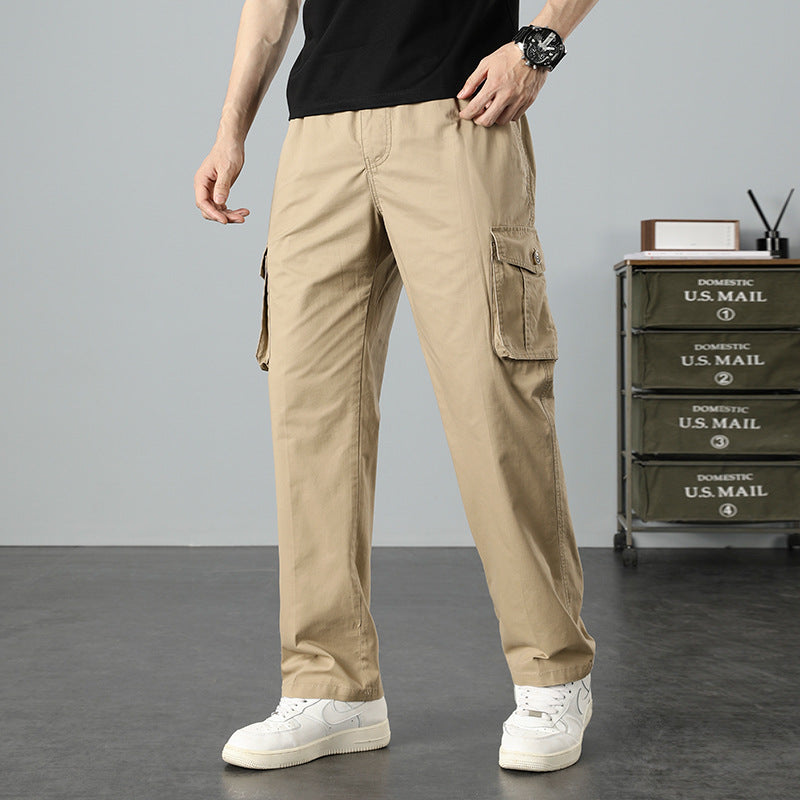 Herren Lässige Canvas-Cargohose mit großen Klappentaschen, Relaxed Fit & verstärkten Nähten Nord Taschen