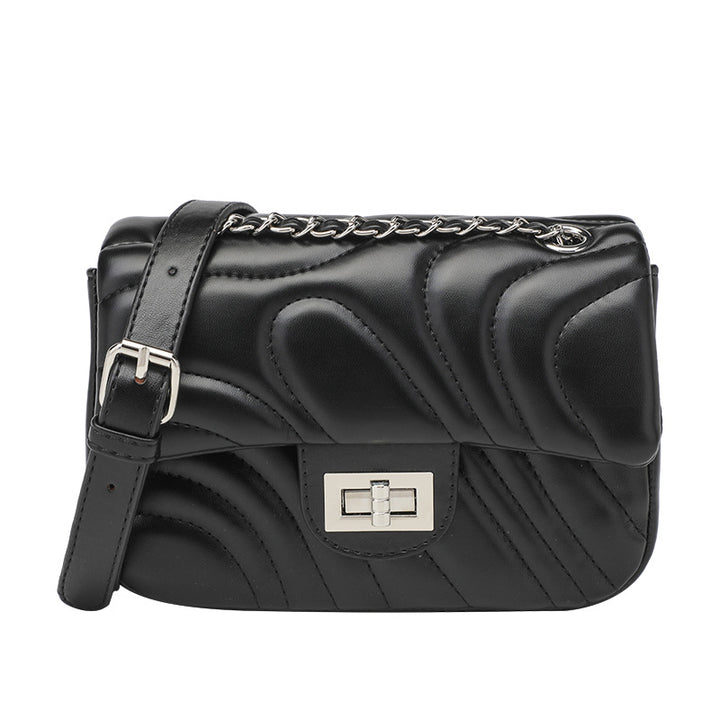Damen Umhängetasche mit luxuriösem Wickel-Design und schickem Kettenverschluss Nord Taschen