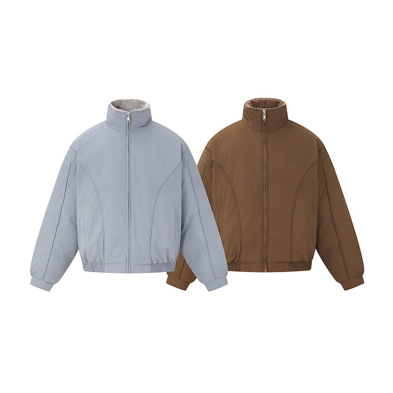 Unisex Boxy Isolationsblouson mit hohem Stehkragen und Teddyfutter Nord Taschen