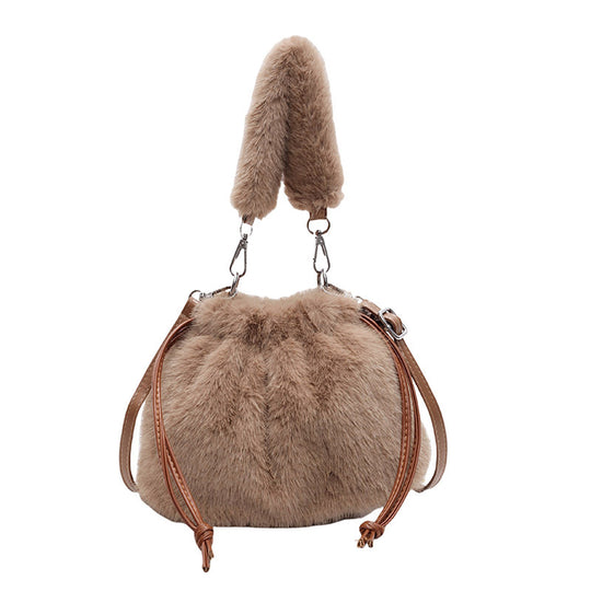 Damen Plüschhängetasche mit elegantem Design Nord Taschen