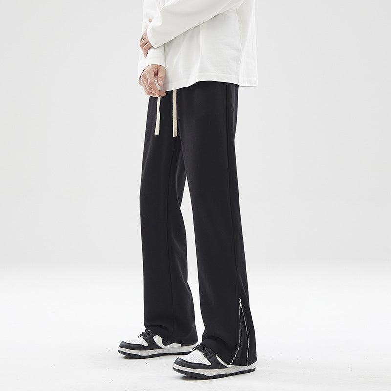 Herren weite Sweatpant mit Saum-Reißverschluss und Tunnelzug Nord Taschen