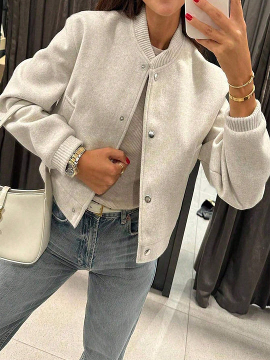 Damen Sportliche Oversized-Jacke Nord Taschen
