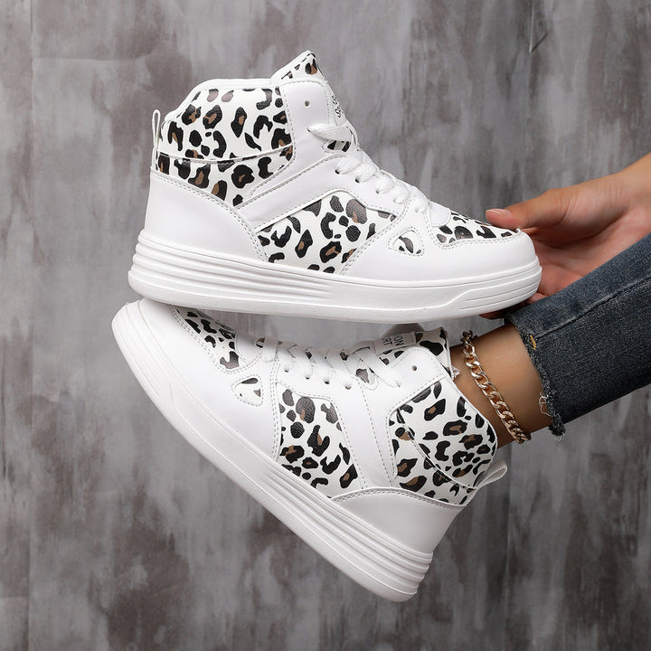 Damen Hochmodische Sneaker im Leoparden-Design