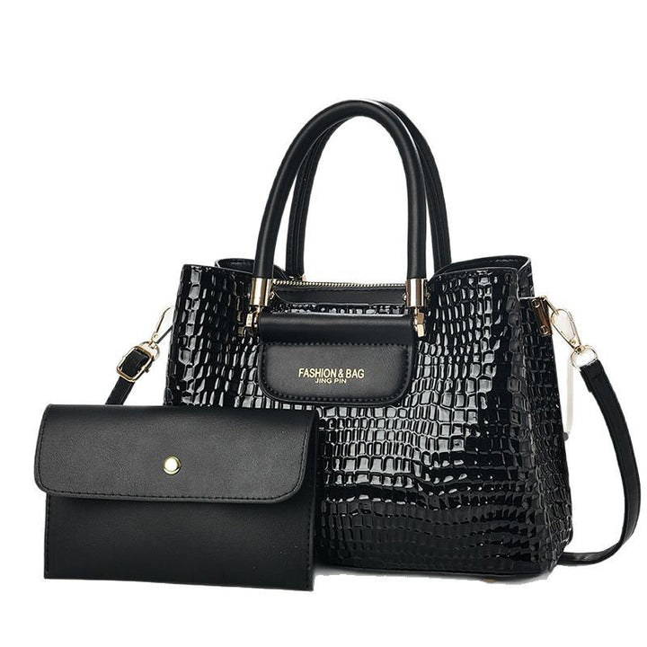 Damen Handtasche mit eleganter Krokodil-Prägung Nord Taschen