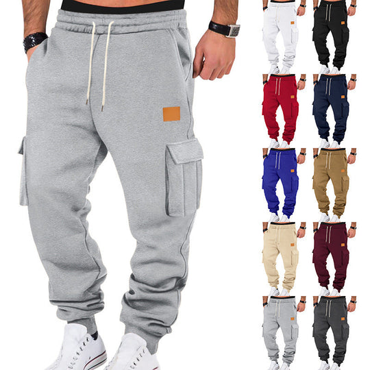 Herren Cargo-Jogginghose mit Seitentaschen und elastischem Bund