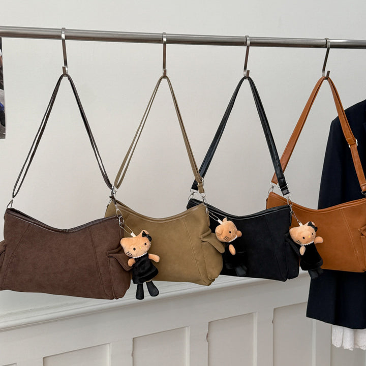 Damen Schultertasche mit abnehmbarem Schlüsselanhänger Nord Taschen