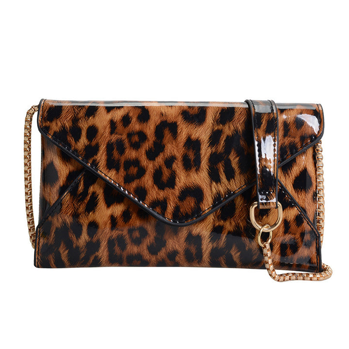 Damen elegante Clutch mit Leopard-Design Nord Taschen