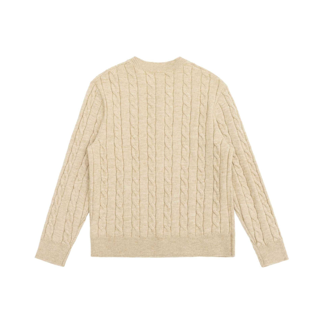 Damen Strick-Cardigan mit Zopfmuster und Rundhalsausschnitt Nord Taschen