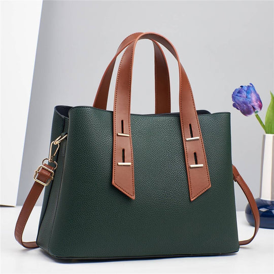 Damen elegante Handtasche mit strukturiertem Obermaterial und abnehmbaren Schulterriemen Nord Taschen