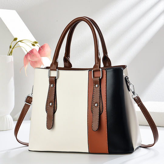 Damen Handtasche mit eleganten Farbakzenten und vielseitigem Tragegurt Nord Taschen