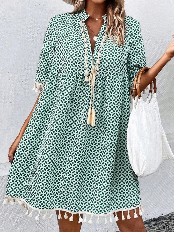 Damen Sommerkleid mit modischem Muster