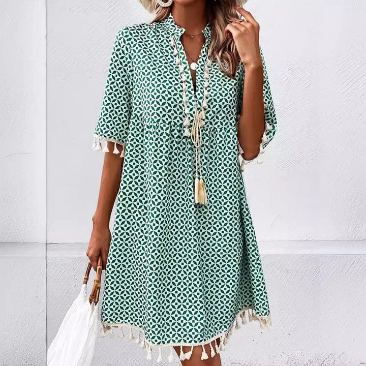 Damen Sommerkleid mit modischem Muster