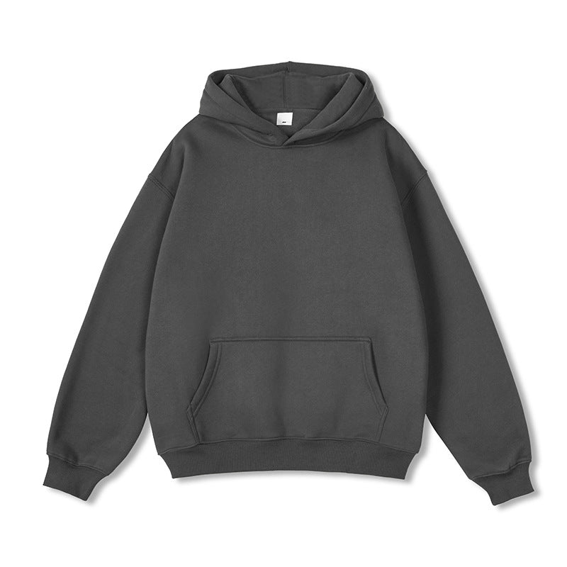 Unisex Oversize-Kapuzenpullover aus Baumwollmix mit Kängurutasche und gerippten Bündchen Nord Taschen