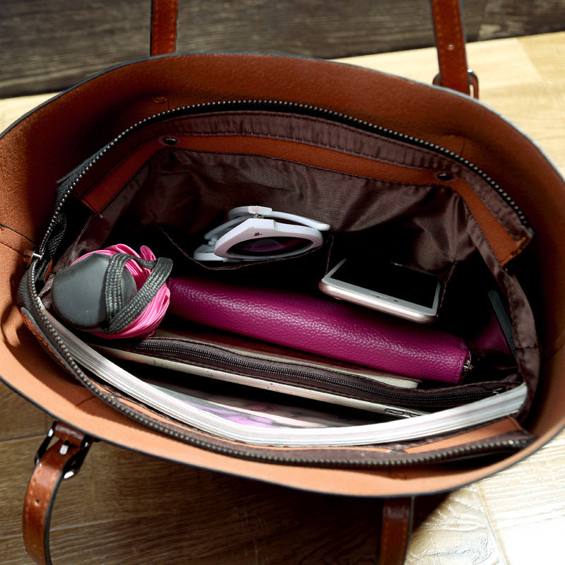 Damen Hobo-Tasche aus hochwertigem Kunstleder mit geschwungenem Design und verstellbarem Schultergurt Nord Taschen