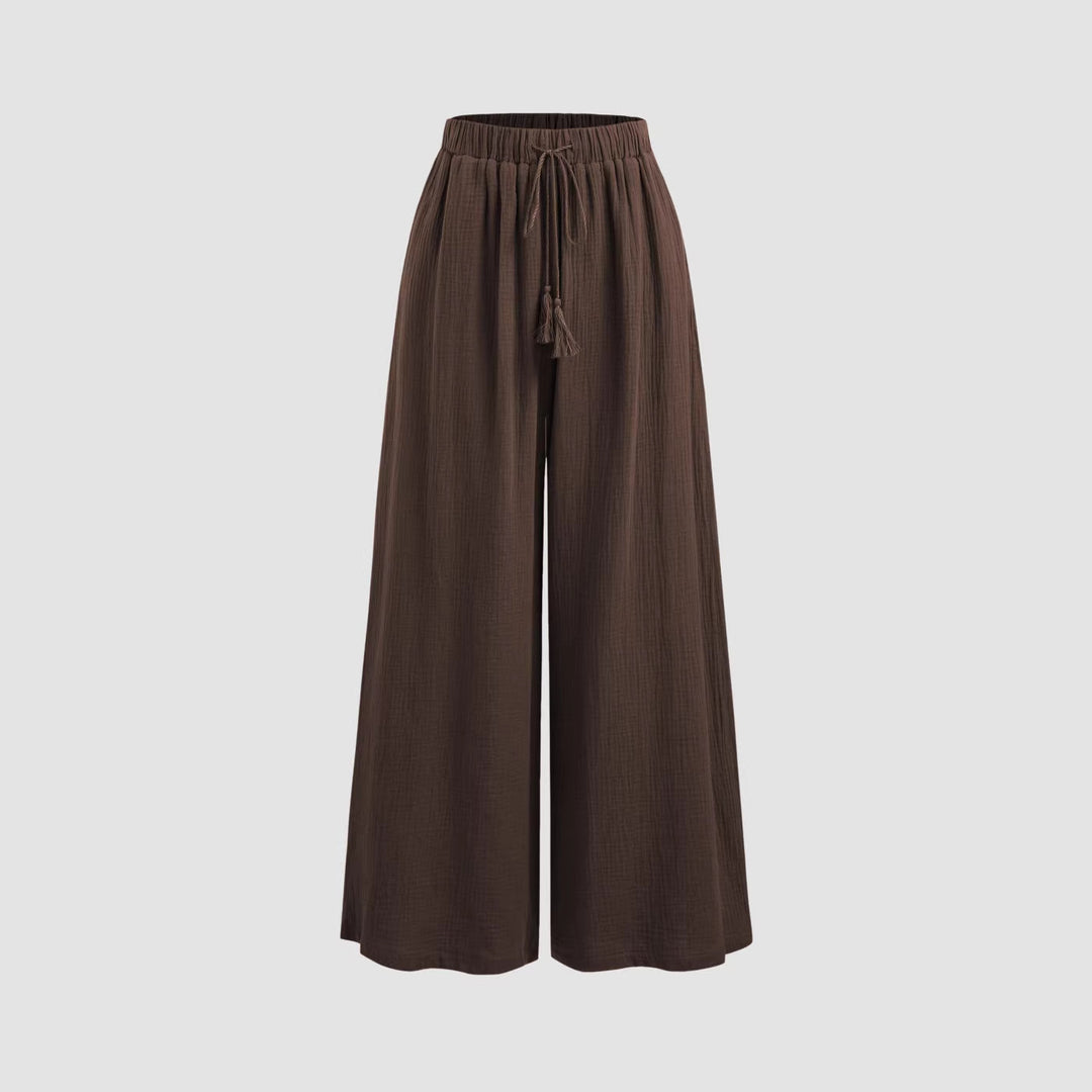 Damen Weit geschnittene Sommerhose Nord Taschen