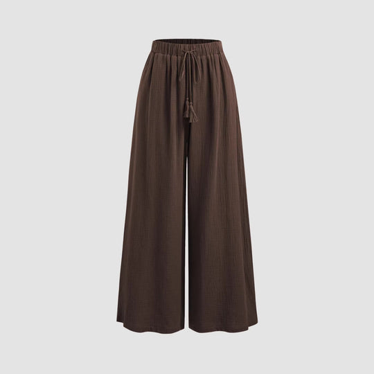 Damen Weit geschnittene Sommerhose Nord Taschen