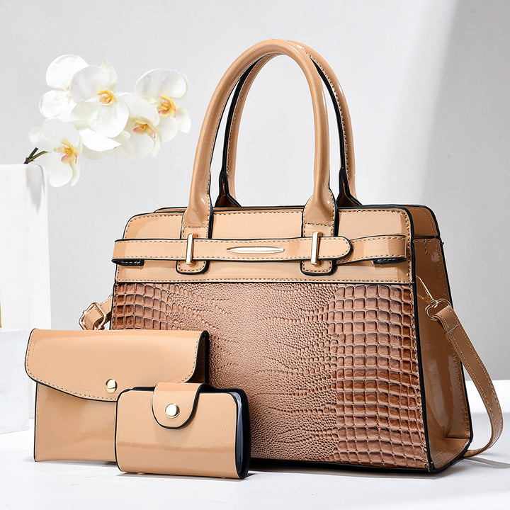 Damen elegante Handtasche mit praktischem Zubehör Nord Taschen