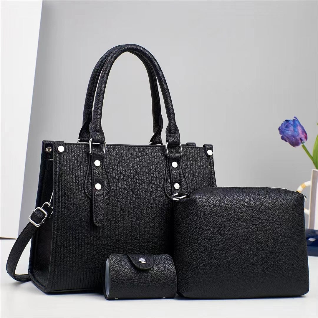 Damen Designer-Handtasche mit strukturiertem Obermaterial und abnehmbaren Mini-Accessoires Nord Taschen