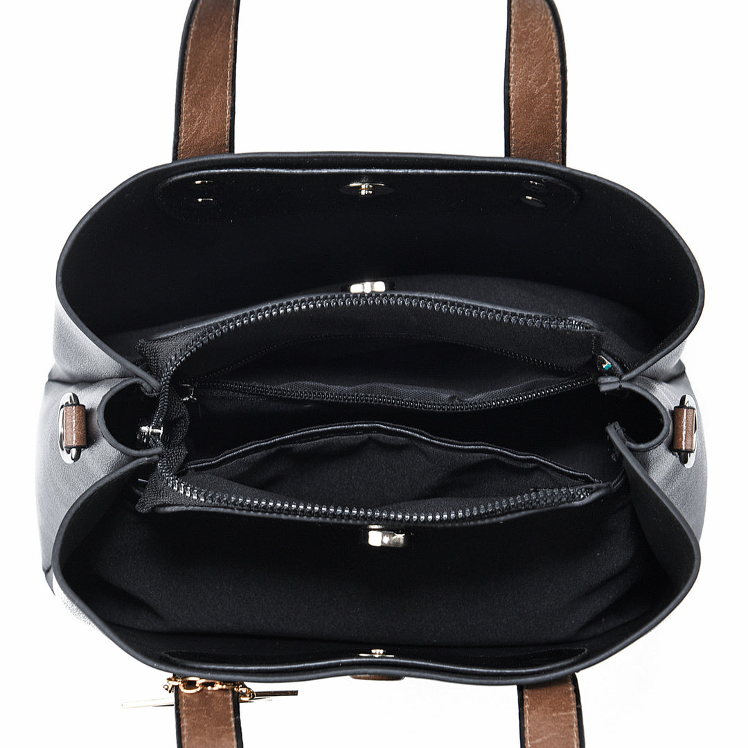 Damen Handtasche mit abnehmbarem Schultergurt und modischem Sternanhänger Nord Taschen