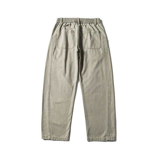 Damen High‑Waist Relaxed‑Fit Utility‑Hose mit Nahtpaneelen und elastischem Bund Nord Taschen