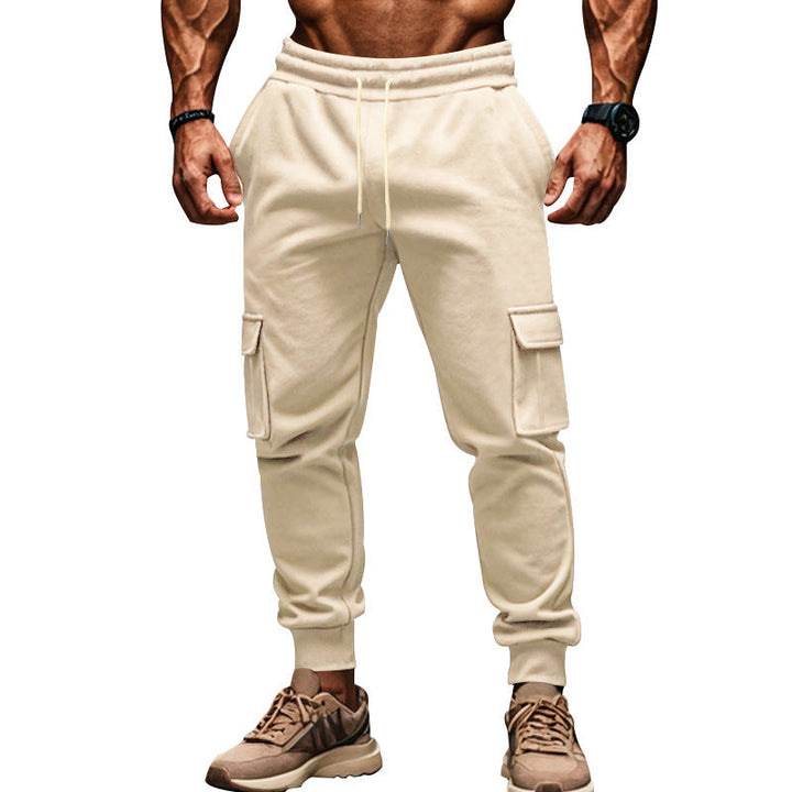 Herren Cargo-Freizeithose mit verstellbarem Bund und funktionalen Taschen