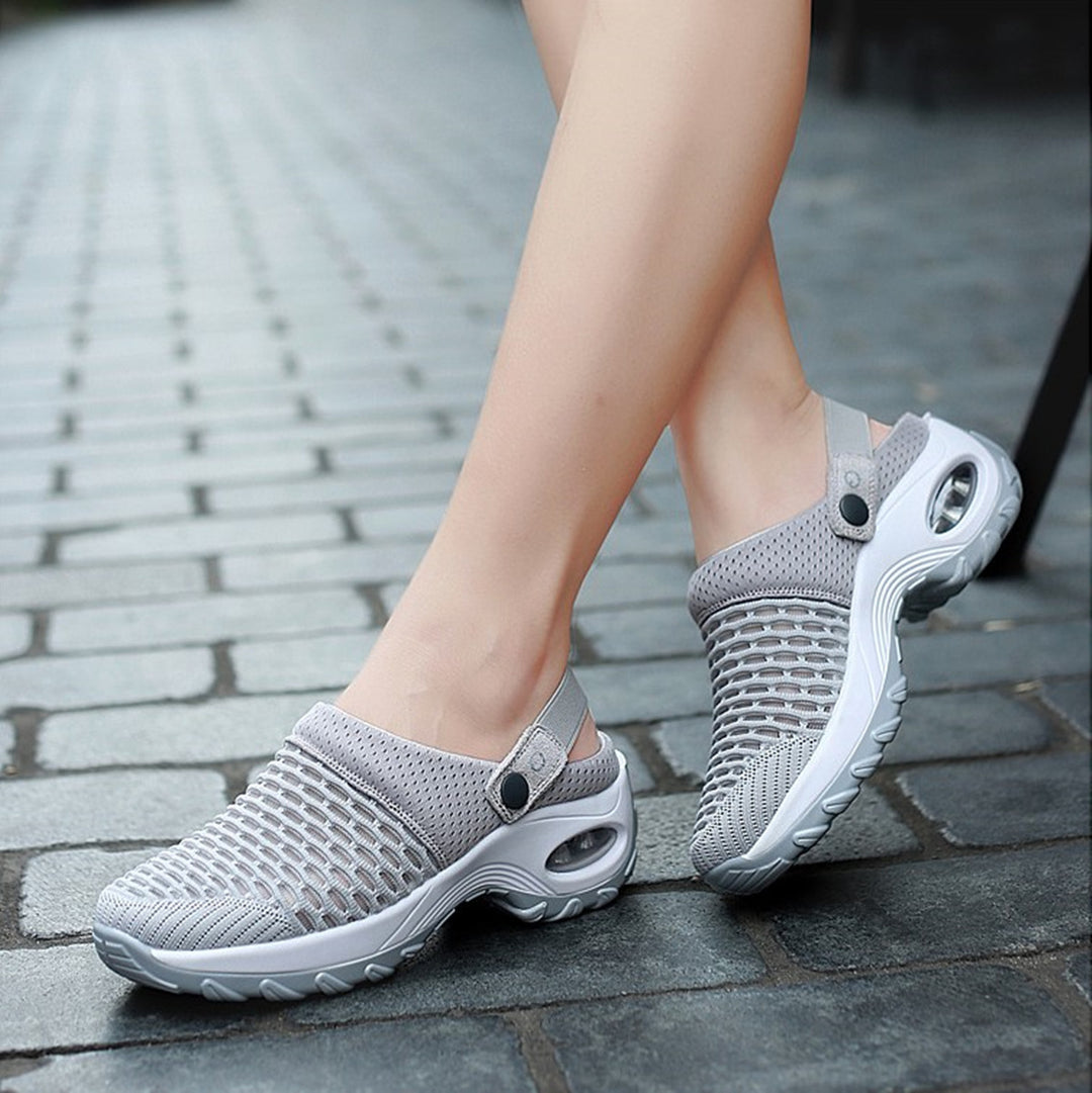 Damen  atmungsaktive Mesh-Clogs mit luftgepolsterter Dämpfungssohle und verstellbarem Fersenriemen Nord Taschen