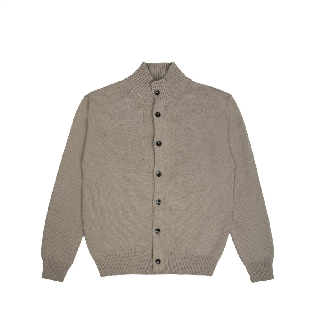Herren Strickjacke mit Stehkragen und Knopfleiste Nord Taschen