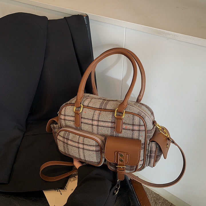Damenhandtasche mit modischem Karomuster Nord Taschen
