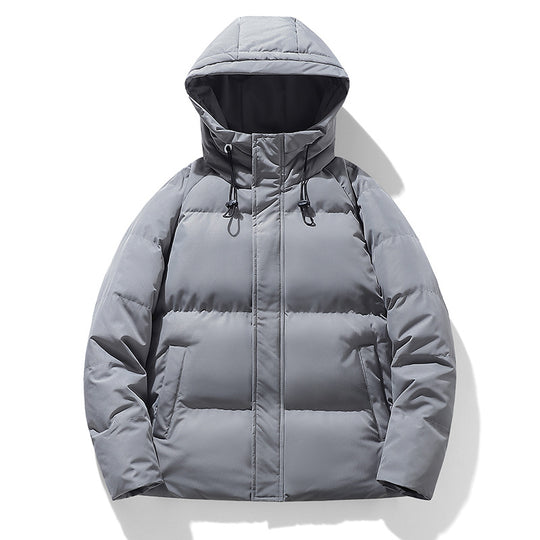 Herren Wattierte Kapuzen-Übergangsjacke mit Thermofüllung und hohem Stehkragen Nord Taschen